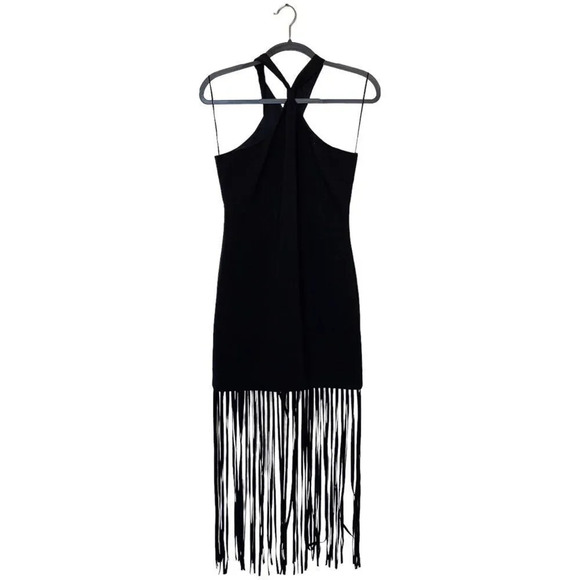 LIKELY Noreen Black Fringe Dress Size 4 - Picture 3 of 9